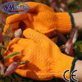 Doublure en coton NMSAFETY avec filet de pêche pvc sur gants de travail en PVC paume